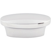 Top Knobs Oval 1-5/8 Inch Oval Cabinet Knob from the Nouveau II Collection Polished Chrome