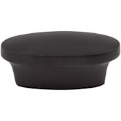 Top Knobs Oval 1-5/8 Inch Oval Cabinet Knob from the Nouveau II Collection Flat Black
