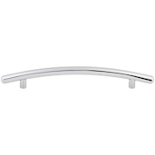 Top Knobs Curved 6-5/16 Inch Center to Center Bar Cabinet Pull from the Nouveau Collection Polished Chrome