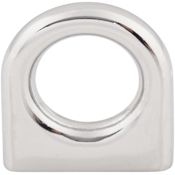 Top Knobs Ring 1-3/16 Inch Long Finger Cabinet Pull from the Nouveau II Collection Polished Chrome