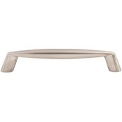 Top Knobs Rung 5-1/16 Inch Center to Center Handle Cabinet Pull from the Nouveau II Collection Brushed Satin Nickel