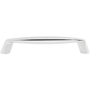 Top Knobs Rung 5-1/16 Inch Center to Center Handle Cabinet Pull from the Nouveau II Collection Polished Chrome