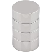 Top Knobs Stacked 5/8 Inch Cylindrical Cabinet Knob from the Nouveau II Collection Polished Chrome