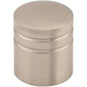 Top Knobs Stacked 1 Inch Cylindrical Cabinet Knob from the Nouveau II Collection Brushed Satin Nickel