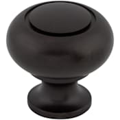 Top Knobs Ring 1-1/4 Inch Mushroom Cabinet Knob from the Normandy Collection Patina Black