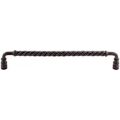 Top Knobs Twist 12 Inch Center to Center Handle Cabinet Pull from the Normandy Collection Patina Black