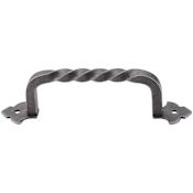 Top Knobs Fixed Norman Crest 4-3/4 Inch Center to Center Handle Cabinet Pull from the Normandy Collection Pewter