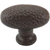 Top Knobs Warwick 1-1/4 Inch Oval Cabinet Knob from the Chateau Collection Rust