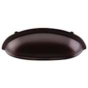 Top Knobs 3 Inch Center to Center Cup Cabinet Pull from the Oil Rubbed Series - 10 Pack Oil Rubbed Bronze