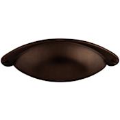 Top Knobs Cup 2-1/2 Inch Center to Center Cup Cabinet Pull from the Oil Rubbed Collection Oil Rubbed Bronze
