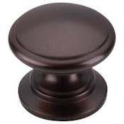 Top Knobs Ray 1-1/4 Inch Mushroom Cabinet Knob from the Oil Rubbed Collection Oil Rubbed Bronze