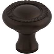 Top Knobs Swirl Cut 1-1/4 Inch Mushroom Cabinet Knob from the Oil Rubbed Collection Oil Rubbed Bronze