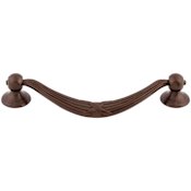 Top Knobs Ribbon 5-1/16 Inch Center to Center Drop Cabinet Pull from the Edwardian Collection Oil Rubbed Bronze