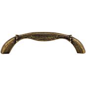 Top Knobs Straight 3-3/4 Inch Center to Center Handle Cabinet Pull from the Edwardian Collection German Bronze