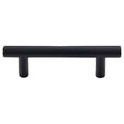 Top Knobs Hopewell 3 Inch Center to Center Bar Cabinet Pull from the Bar Pulls Series - 10 Pack Flat Black