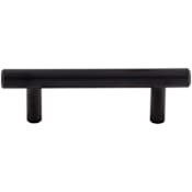 Top Knobs Hopewell 3 Inch Center to Center Bar Cabinet Pull from the Bar Pulls Collection Flat Black