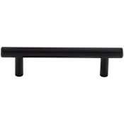 Top Knobs Hopewell 3-3/4 Inch Center to Center Bar Cabinet Pull from the Bar Pulls Collection Flat Black