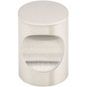 Top Knobs Indent 5/8 Inch Cylindrical Cabinet Knob from the Stainless Collection Stainless Steel