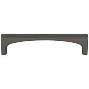 Top Knobs Riverside 3-3/4 Inch Center to Center Handle Cabinet Pull Ash Grey