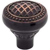 Top Knobs Trevi 1-5/16 Inch Mushroom Cabinet Knob from the Trevi Collection Tuscan Bronze