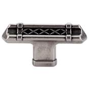 Top Knobs T-Handle 2-5/8 Inch Bar Cabinet Knob from the Tower Bridge Collection Antique Pewter
