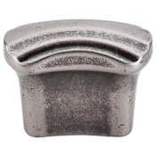 Top Knobs Victoria Falls 1-1/2 Inch Rectangular Cabinet Knob from the Victoria Falls Collection Antique Pewter