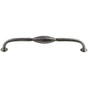 Top Knobs Chareau 8-13/16 Inch Center to Center Handle Cabinet Pull Black Iron