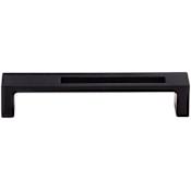 Top Knobs Modern Metro 5 Inch Center to Center Handle Cabinet Pull from the Sanctuary II Collection Flat Black