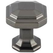 Top Knobs Emerald 1-1/8 Inch Geometric Cabinet Knob from the Chareau Collection Ash Gray