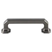 Top Knobs Emerald 3-3/4 Inch Center to Center Handle Cabinet Pull from the Chareau Collection Ash Gray