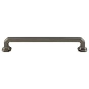 Top Knobs Emerald 7 Inch Center to Center Handle Cabinet Pull from the Chareau Collection Ash Gray