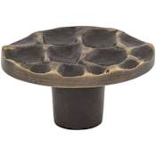 Top Knobs Cobblestone 2 Inch Oval Cabinet Knob Antique Brass