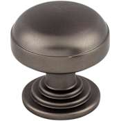 Top Knobs Ellis 1-1/4 Inch Mushroom Cabinet Knob Ash Gray