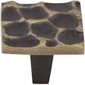 Top Knobs Cobblestone 1-3/8 Inch Square Cabinet Knob Antique Brass