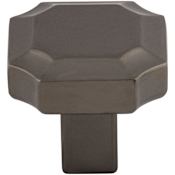 Top Knobs Davenport 1-1/4 Inch Geometric Cabinet Knob Ash Gray