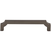 Top Knobs Davenport 5-1/16 Inch Center to Center Handle Cabinet Pull Ash Gray