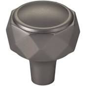 Top Knobs Kingsmill 1-3/8 Inch Geometric Cabinet Knob Ash Gray