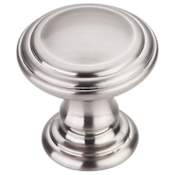 Top Knobs Reeded 1-1/4 Inch Mushroom Cabinet Knob from the Chareau Collection Brushed Satin Nickel