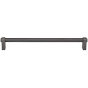 Top Knobs Lawrence 8-13/16 Inch Center to Center Bar Cabinet Pull from the Coddington Collection Ash Gray