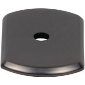 Top Knobs Wescott 1 Inch Cabinet Knob Backplate Ash Gray