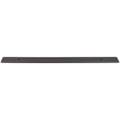 Top Knobs Radcliffe 12 Inch Center to Center Cabinet Pull Backplate Ash Gray