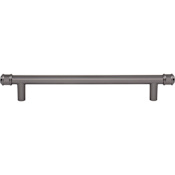 Top Knobs Elland 6-5/16 Inch Center to Center Bar Cabinet Pull Ash Gray