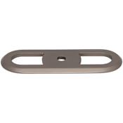 Top Knobs Brockwell 2-3/4 Inch Cabinet Knob Backplate Ash Gray