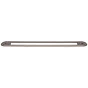 Top Knobs Brockwell 12 Inch Center to Center Cabinet Pull Backplate Ash Gray