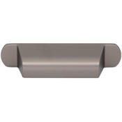 Top Knobs Cressing 2-3/4 Inch Center to Center Cup Cabinet Pull from the Brockwell Collection Ash Gray