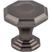 Top Knobs Chalet 1-1/8 Inch Geometric Cabinet Knob from the Chareau Collection Ash Gray
