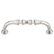 Top Knobs Chalet 3-3/4 Inch Center to Center Handle Cabinet Pull from the Chareau Series - 10 Pack Brushed Satin Nickel