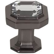 Top Knobs Chareau 1-1/8 Inch Square Cabinet Knob Ash Gray