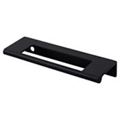 Top Knobs Europa 3-3/4 Inch Center to Center Finger Cabinet Pull from the Mercer Series - 25 Pack Black