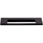 Top Knobs Europa 5 Inch Center to Center Finger Cabinet Pull from the Mercer Series Black